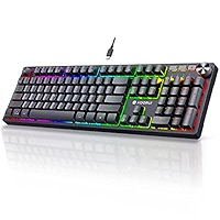 きりゅ KOORUI 60% Mechanical Gaming Keyboard, Mixed Colors LED